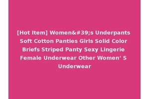 [Hot Item] Women's Underpants Soft Cotton Panties Girls Solid Color Briefs Striped Panty Sexy Lingerie Female Underwear Other Women‘ S Underwear
