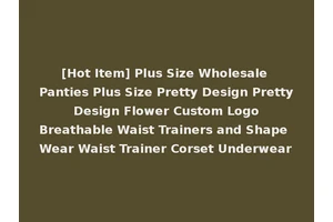 [Hot Item] Plus Size Wholesale Panties Plus Size Pretty Design Pretty Design Flower Custom Logo Breathable Waist Trainers and Shape Wear Waist Trainer Corset Underwear
