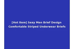 [Hot Item] Sexy Men Brief Design Comfortable Striped Underwear Briefs