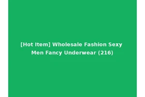 [Hot Item] Wholesale Fashion Sexy Men Fancy Underwear (216)