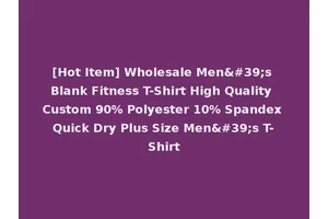 [Hot Item] Wholesale Men's Blank Fitness T-Shirt High Quality Custom 90% Polyester 10% Spandex Quick Dry Plus Size Men's T-Shirt