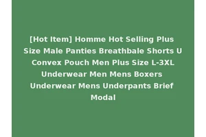 [Hot Item] Homme Hot Selling Plus Size Male Panties Breathbale Shorts U Convex Pouch Men Plus Size L-3XL Underwear Men Mens Boxers Underwear Mens Underpants Brief Modal
