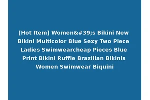[Hot Item] Women's Bikini New Bikini Multicolor Blue Sexy Two Piece Ladies Swimwearcheap Pieces Blue Print Bikini Ruffle Brazilian Bikinis Women Swimwear Biquini