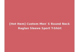 [Hot Item] Custom Men′ S Round Neck Raglan Sleeve Sport T-Shirt