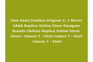 [Hot Item] Fashion Original 1: 1 Mirror 5AAA Replica Online Store Designer Brands Clothes Replica Online Store Short - Sleeve T - Shirt Cotton T - Shirt Classic T - Shirt