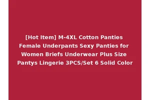 [Hot Item] M-4XL Cotton Panties Female Underpants Sexy Panties for Women Briefs Underwear Plus Size Pantys Lingerie 3PCS/Set 6 Solid Color