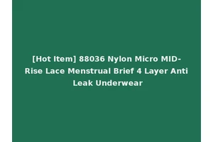 [Hot Item] 88036 Nylon Micro MID-Rise Lace Menstrual Brief 4 Layer Anti Leak Underwear