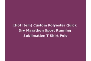 [Hot Item] Custom Polyester Quick Dry Marathon Sport Running Sublimation T Shirt Polo