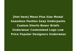[Hot Item] Mens Plus Size Modal Seamless Panties Sexy Underpants Custom Shorts Boxer Briefs Underwear Customized Logo Low Price Popular Designers Underwear