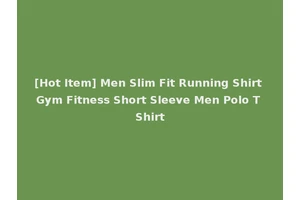 [Hot Item] Men Slim Fit Running Shirt Gym Fitness Short Sleeve Men Polo T Shirt
