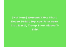 [Hot Item] Women's Short Sleeve T-Shirt Top New Print Sexy Crop Navel, Tie-up Short Sleeve T-Shirt