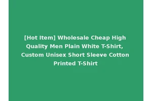 [Hot Item] Wholesale Cheap High Quality Men Plain White T-Shirt, Custom Unisex Short Sleeve Cotton Printed T-Shirt
