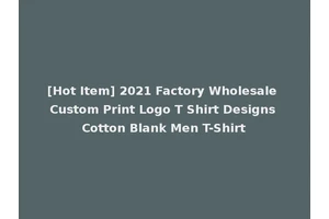 [Hot Item] 2021 Factory Wholesale Custom Print Logo T Shirt Designs Cotton Blank Men T-Shirt