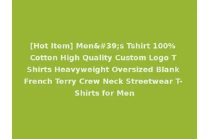 [Hot Item] Men's Tshirt 100% Cotton High Quality Custom Logo T Shirts Heavyweight Oversized Blank French Terry Crew Neck Streetwear T-Shirts for Men