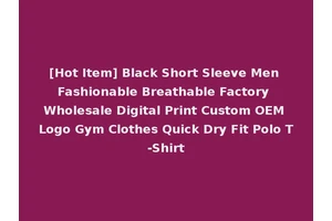 [Hot Item] Black Short Sleeve Men Fashionable Breathable Factory Wholesale Digital Print Custom OEM Logo Gym Clothes Quick Dry Fit Polo T-Shirt