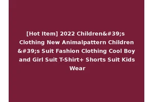 [Hot Item] 2022 Children's Clothing New Animalpattern Children's Suit Fashion Clothing Cool Boy and Girl Suit T-Shirt+ Shorts Suit Kids Wear
