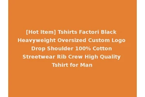 [Hot Item] Tshirts Factori Black Heavyweight Oversized Custom Logo Drop Shoulder 100% Cotton Streetwear Rib Crew High Quality Tshirt for Man