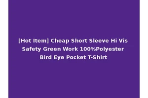 [Hot Item] Cheap Short Sleeve Hi Vis Safety Green Work 100%Polyester Bird Eye Pocket T-Shirt