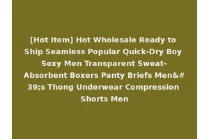 [Hot Item] Hot Wholesale Ready to Ship Seamless Popular Quick-Dry Boy Sexy Men Transparent Sweat-Absorbent Boxers Panty Briefs Men's Thong Underwear Compression Shorts Men