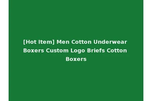 [Hot Item] Men Cotton Underwear Boxers Custom Logo Briefs Cotton Boxers