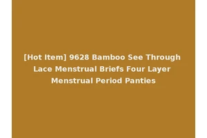 [Hot Item] 9628 Bamboo See Through Lace Menstrual Briefs Four Layer Menstrual Period Panties