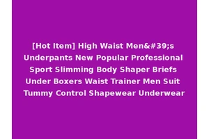 [Hot Item] High Waist Men's Underpants New Popular Professional Sport Slimming Body Shaper Briefs Under Boxers Waist Trainer Men Suit Tummy Control Shapewear Underwear