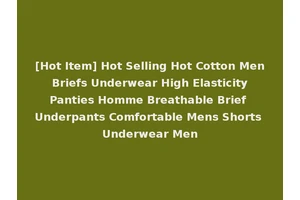 [Hot Item] Hot Selling Hot Cotton Men Briefs Underwear High Elasticity Panties Homme Breathable Brief Underpants Comfortable Mens Shorts Underwear Men