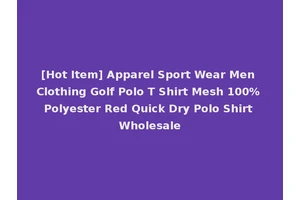 [Hot Item] Apparel Sport Wear Men Clothing Golf Polo T Shirt Mesh 100% Polyester Red Quick Dry Polo Shirt Wholesale