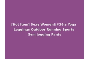 [Hot Item] Sexy Women's Yoga Leggings Outdoor Running Sports Gym Jogging Pants