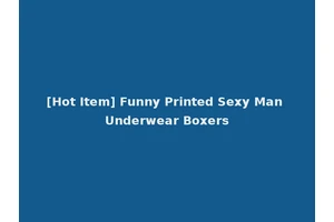 [Hot Item] Funny Printed Sexy Man Underwear Boxers