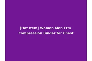 [Hot Item] Women Men Ftm Compression Binder for Chest