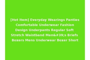 [Hot Item] Everyday Wearings Panties Comfortable Underwear Fashion Design Underpants Regular Soft Stretch Waistband Men's Briefs Boxers Mens Underwear Boxer Short