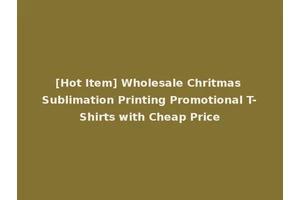 [Hot Item] Wholesale Chritmas Sublimation Printing Promotional T-Shirts with Cheap Price