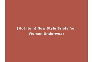 [Hot Item] New Style Briefs for Women Underwear