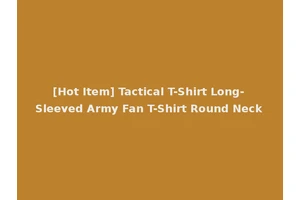 [Hot Item] Tactical T-Shirt Long-Sleeved Army Fan T-Shirt Round Neck
