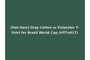 [Hot Item] Gray Cotton or Polyester T-Shirt for Brazil World Cup (HYT-s017)