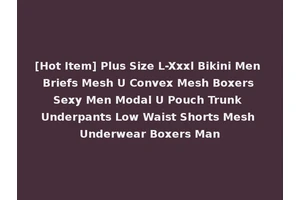 [Hot Item] Plus Size L-Xxxl Bikini Men Briefs Mesh U Convex Mesh Boxers Sexy Men Modal U Pouch Trunk Underpants Low Waist Shorts Mesh Underwear Boxers Man