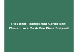 [Hot Item] Transparent Garter Belt Women Lace Mesh One Piece Bodysuit