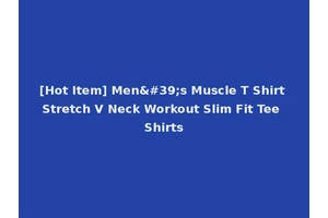 [Hot Item] Men's Muscle T Shirt Stretch V Neck Workout Slim Fit Tee Shirts
