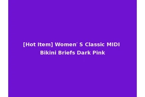 [Hot Item] Women′ S Classic MIDI Bikini Briefs Dark Pink