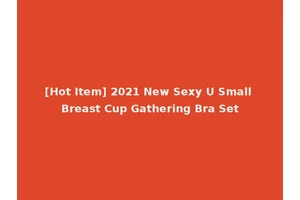 [Hot Item] 2021 New Sexy U Small Breast Cup Gathering Bra Set