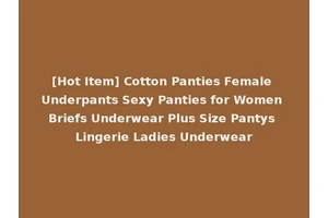 [Hot Item] Cotton Panties Female Underpants Sexy Panties for Women Briefs Underwear Plus Size Pantys Lingerie Ladies Underwear