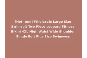 [Hot Item] Wholesale Large Size Swimsuit Two Piece Leopard Fitness Bikini 4XL High Waist Wide Shoulder Single Belt Plus Size Swimwear