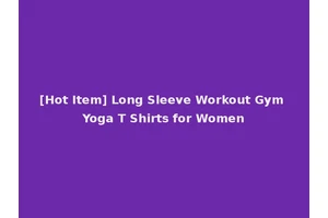 [Hot Item] Long Sleeve Workout Gym Yoga T Shirts for Women