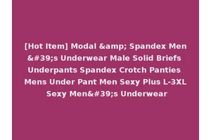 [Hot Item] Modal &amp; Spandex Men's Underwear Male Solid Briefs Underpants Spandex Crotch Panties Mens Under Pant Men Sexy Plus L-3XL Sexy Men's Underwear