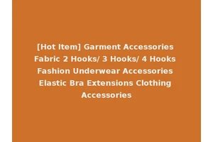 [Hot Item] Garment Accessories Fabric 2 Hooks/ 3 Hooks/ 4 Hooks Fashion Underwear Accessories Elastic Bra Extensions Clothing Accessories