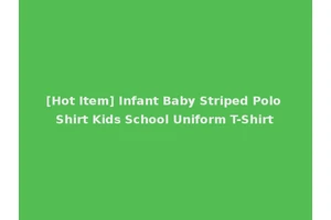 [Hot Item] Infant Baby Striped Polo Shirt Kids School Uniform T-Shirt