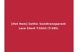 [Hot Item] Gothic Semitransparent Lace Short T-Shirt (T-395)