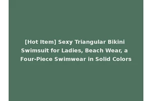 [Hot Item] Sexy Triangular Bikini Swimsuit for Ladies, Beach Wear, a Four-Piece Swimwear in Solid Colors