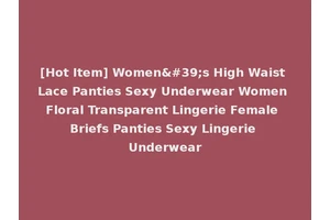 [Hot Item] Women's High Waist Lace Panties Sexy Underwear Women Floral Transparent Lingerie Female Briefs Panties Sexy Lingerie Underwear